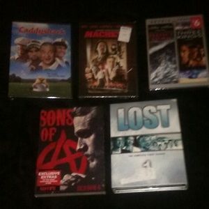 All new and sealed in package DVDS